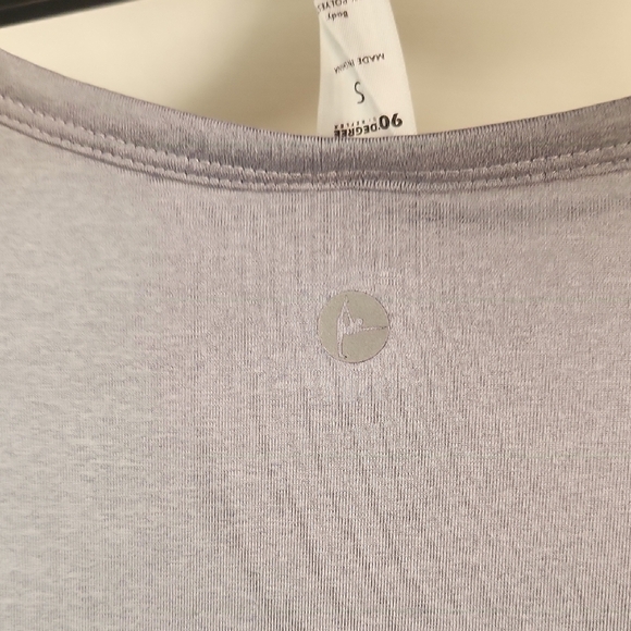 90 Degree By Reflex Green and Gray Fitted Short Sleeve Tee - Picture 8 of 8